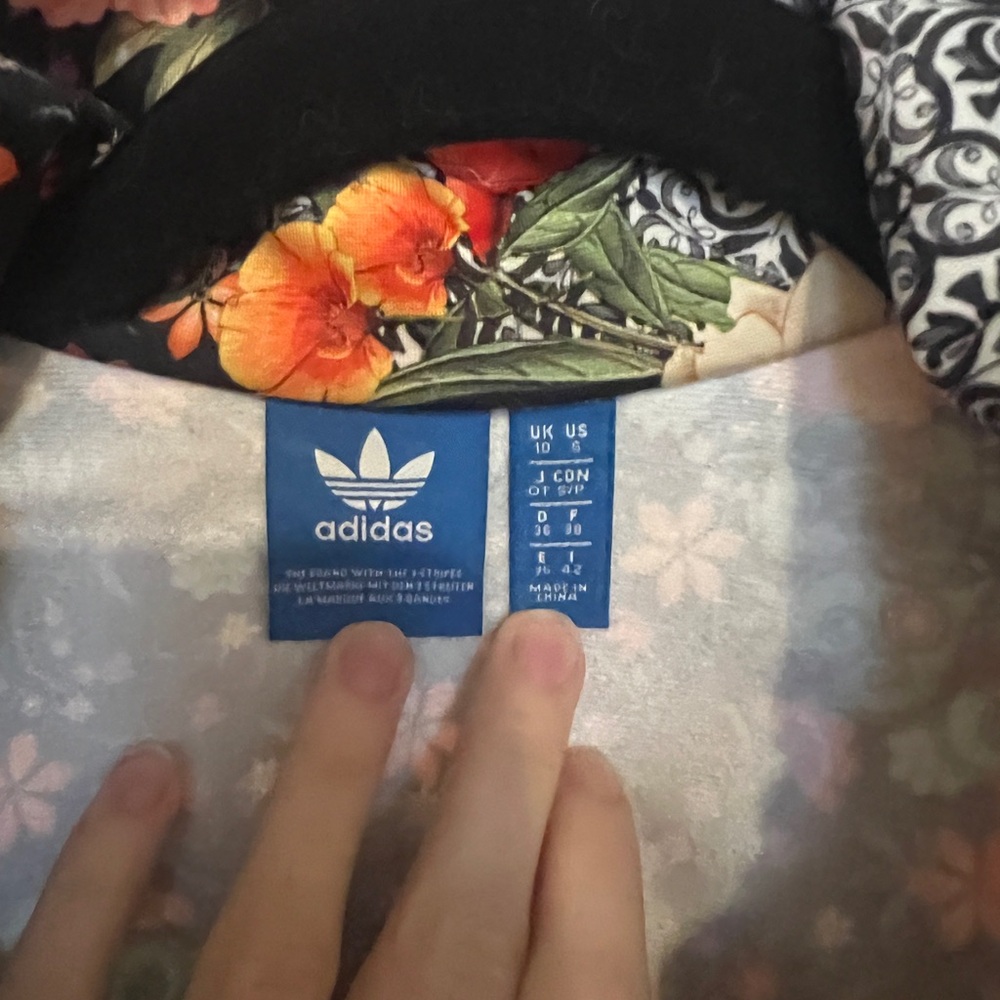 Adidas Multicolor Floral Zip Up Jacket - Picture 6 of 6